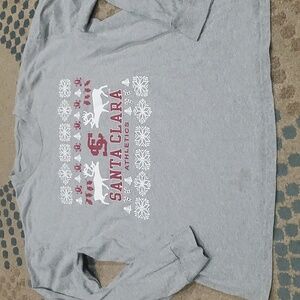 Men's Santa Clara athletics holiday shirt